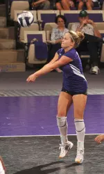 Junior Kate Nobilio is just 55 digs shy of becoming Northwestern's all-time leader.