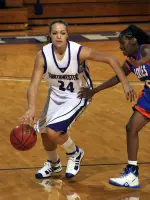 Freshman Maggie Mocchi tallied a career-high 18 points against Indiana Saturday night. She has scored in double figures the past two outings.