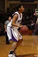 Freshman Meshia Reed led the Wildcats with 12 points Thursday evening at the Breslin Center. It was the seventh time this season the guard has topped the scoring column.