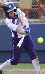 Sophomore Kelly Dyer started NU's comeback against No. 25 Texas with a three-run homer last Saturday night.