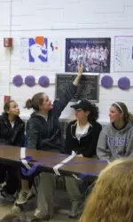 The Wildcats visit McCracken Middle School.
