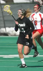 Senior Christy Finch leads NU with 13 ground balls 11 caused turnovers.