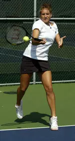 Sophomore Suzie Matzenauer has won 19 consecutive matches at No. 6