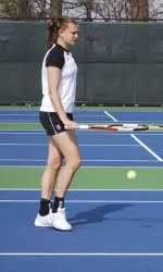 Samantha Murray clinched two matches for the 'Cats during the Big Ten Championship.