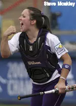 Junior Erin Dyer's three run home run in the third inning gave NU the lead for good Saturday against Michigan State.