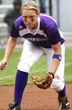Senior Darcy Sengewald is ranked third on NU's career list for walks and sixth in runs scored.
