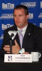 Head coach Pat Fitzgerald addressed the media Thursday in downtown Chicago.