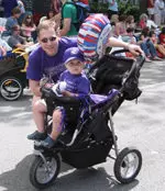 Northwestern Athletics was represented in the Evanston Fourth of July Parade