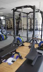 The weight room was just one facility to undergo major renovations during the football off-season.