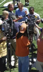 Senior Tyrell Sutton discusses the upcoming season with the Chicagoland and national press.