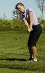 Sophomore Kelsey Lindenschmidt shot a 76 in the final round to finish second on the scorecard for Northwestern.