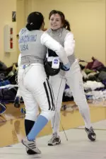Senior Sam Nemecek owns the highest all-time winning percentage in Northwestern fencing history.