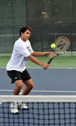 Junior Captain Alex Sanborn posted a straight set victory.