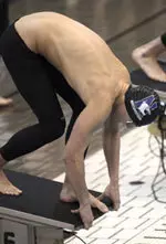 Sean Mathews was NU's top finisher in the 100 fly Saturday.