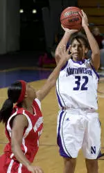 Junior Kristin Cartwright led Northwestern with nine points Thursday afternoon at the Breslin Center.