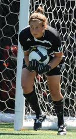 Junior goalkeeper Carolyn Edwards looks for the tenth shutout of her career Sunday when the 'Cats play at Michigan.