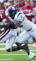 Quentin Davie recorded three sacks in Northwestern's 16-6 win over Miami (Ohio) Saturday.