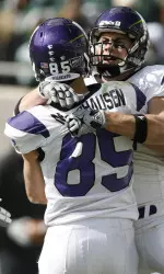 Zeke Markshausen exploded for 16 catches and 111 yards at Michigan State on Saturday.