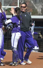Northwestern pitching coach Tori Nyberg
