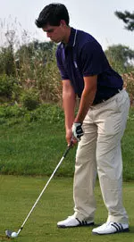 Nick Losole shot under par in both of Monday's rounds at the David Toms Intercollegiate.