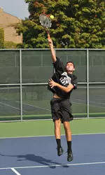 Freshman Chris Jackman will play for the Flight C singles championship Sunday.