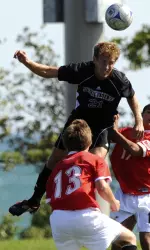 Drew Pavlovich's header late in regulation hit off the post.