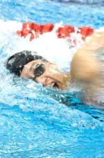 Teisha Lightbourne was one of five multi-event winners for NU Saturday.