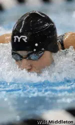 Alex Tyler won the 200 IM in 1:48.05, crushing the field and earning NU's first NCAA 'B' provisional qualifying standard of the year.