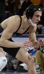 Eric Metzler notched a victory at 133 in NU's 18-18 tie at Eastern Michigan on Sunday.