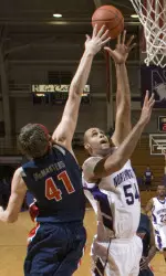 Kyle Rowley scored eight points in his first start of the season Tuesday against Liberty.