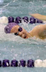 Meghan Cavanaugh helped NU's comeback bid with a big win in the 100 fly.