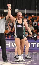 John Schoen had his hand raised after his last outing, a 5-0 win over Scott Penny of Northern Illinois on Dec. 3.