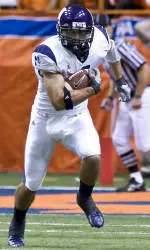 Brendan Smith returns the blocked field goal earlier this season; he will play in the Outback Bowl after sitting out five games due to injury.