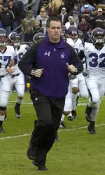 Pat Fitzgerald will lead the 'Cats out onto the field for the 2010 Outback Bowl vs. Auburn.