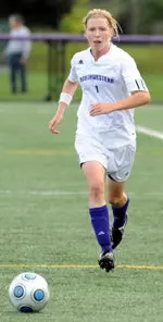 Alicia Herczeg led NU in goals and points in 2009.