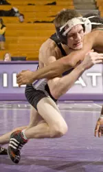 Eric Metzler defeated a 2009 NCAA qualifier in NIU's Tristen DeShazer on Thursday.