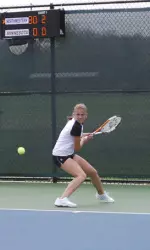 No. 1-ranked Maria Mosolova knocked off No. 8 Julia Cohen of Miami to help NU advance to the second round of the team championship.