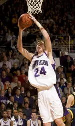 Freshman forward John Shurna scored 17 points and grabbed eight rebounds against Michigan on Sunday.
