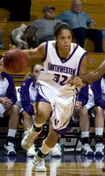 Junior Kristin Cartwright went 5-of-9 from the field and a perfect 4-of-4 from the line to help NU to a 62-53 victory over Minnesota Monday evening.