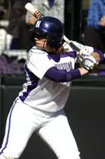 Emily Haug's two-run pinch hit double helped NU break open the game with a five-run fourth.