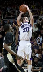 Craig Moore is Northwestern's all-time leader with 315 three-pointers.