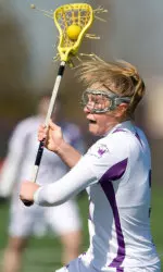 Junior Danielle Spencer notched her 100th career goal against Syracuse on March 22.