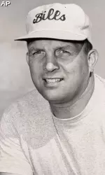 Lou Saban poses for a photo as coach of the Buffalo Bills in 1963.