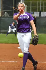 Junior Lauren Delaney ranks among the nation's leaders in strikeouts and victories this season.
