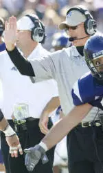 Mike Hankwitz is in his second year guiding NU's defense.