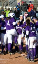 Northwestern celebrated two walk-off, run-rule inducing home runs against Michigan State in its last Big Ten action.