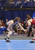 Freshman Jason Welch will receive his 2008 Junior Dan Hodge Trophy at NU wrestling's team banquet on April 18.