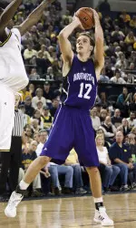 Sophomore Luka Mirkovic averaged 12 points and 9.5 rebounds per game in Northwestern's last two wins.