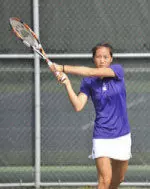 Stacey Lee (pictured) and Lauren Lui coasted to an 8-2 doubles win Friday in NU's Combe Tennis Center.