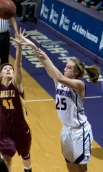 Brittany Orban led NU with 14 points against Minnesota Sunday afternoon.